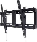 Amazon Basics Tilt TV Wall Mount with Horizontal Post Installation Leveling for 32 to 86 inch TVs, Black