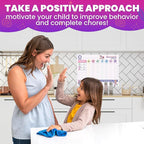 QUOKKA Magnetic Kids Chore Chart - Behavior Chore Chart for Kids at Home - Pink Reward Visual Schedule - Dry and Erase Routine Responsibility - Use 99 Magnets Markers Stickers - from Toddlers to Teens