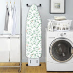 Extra Thick Ironing Board Cover and Pad, 15x54 Ironing Board Cover, Resist Scorching and Staining,Elastic Edges,Sage Green Spring Summer Eucalyptus