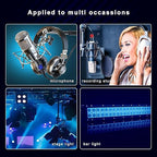 AuxLink 25ft XLR Microphone Cable 2Pack - Gold-Plated 3-Pin Male to Female, Compatible with Microphones, Speaker Systems, Stage Lighting and More