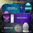 Star Projector Night Light, Galaxy Projector for Bedroom, 15 Color Mode Built-in 8 White Noise, and Bluetooth 5.1 Speaker, Remote & App Control, Timer Function, Christmas Light Projector for Kids