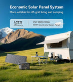 Pecron Portable Power Station F3000LFP with 3072Wh Extra Battery, 200W Solar Panel*1, 3072Wh Solar Camping Generator, 3600W Solar Generator for RV, Home Use, CPAP