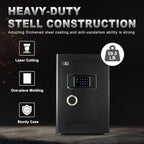 TIGERKING 𝐇𝐞𝐚𝐯𝐲 𝐃𝐮𝐭𝐲 Large Safe Box, 2.05 Cubic Feet Home Safe with Touch Screen Keypad & Built-in Lock Box, Digital Safes for Home Office