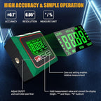 Comodico Digital Angle Finder with Laser, 4 Side Magnetic Angle Gauge Cube Inclinometer with Backlight, USB Charging Electronic Level Tool Protractor for Woodworking, Table Saw