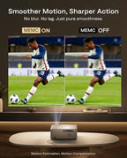 Aurzen EAZZE D1 MAX Upgraded Google TV Smart Projector 4K Supported, 1000 ANSI Lumens, MEMC Tech, Fully Automatics, 20W Dolby Audio, Home Theater Movie Projector with WiFi and Bluetooth, Off-white