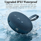 FIVERICH Magnetic Portable Bluetooth Speakers,IPX5 Shower Speaker Bluetooth Waterproof Extra Long Playtime,Support TF Card HiFi Sound Wireless Mini Speaker with BT 5.3 for Home, Beaches,Outdoor-Blue