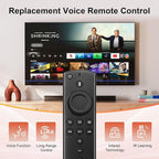 Replacement Voice Remote Control with Power and Volume Control fit for Fire-Smart TVs Stick 4K,fit for TVs Stick,fit for (1st Ge/2nd Gen) TVs Cube,and fit for 3rd Gen Smart TVs,Not for Samsung TV