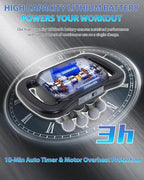 16-Head Massage Gun, Deep Tissue Percussion Massager with 9 Modes & 9 Intensities, 2600mAh Battery Back Bassager for Pain Relief Deep Tissue for Muscle Pain Relief in Back, Legs, Shoulders