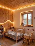 Warm White Led Lights Strip Rope Lights for Easter Housewarming Party Indoor Decor Cuttable Strip Lights for Baby Room Bedroom Bathroom Living Room Kitchen Ceiling Wall Vanity Mirror Decoration