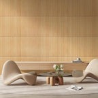 OUZUGIE 1 Pack 96x24 Inch Natural Bamboo Wall Panel – Twinned Carbides Pole Wrap Paneling for Walls, Ceilings, Cabinets, Furniture – Ideal for Bedroom, Living Room & Office DIY Decor
