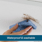Genesis 2ft x 4ft Stucco Pro White Ceiling Tiles - Easy Drop-in Installation – Waterproof, Washable and Fire-Rated - High-Grade PVC to Prevent Breakage - Package of 10 Tiles