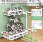 Pull out Cabinet Organizer, 1 Pack Under Sink Organizer, Slide out Metal Kitchen Cabinet Organizers Drawer Shelf, Sliding Storage Shelves for Kitchen Bathroom Pantry Closet Organization Rack(White)