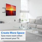 Mount Factory Heavy-Duty Full Motion TV Wall Mount - Articulating Swivel Bracket Fits Flat Screen Televisions from 42" to 70" (VESA 400 x 600 Compatible) - Tilt Swing Out Arm with 10' HDMI Cable