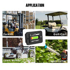 Taikemeti 12-24V LED Battery Level Indicator, Monitoring The Residual Power of The Equipment, Suitable for Lead-Acid Battery-Driven Rv, Forklift, Golf Cart, Leaf Cutter, Etc. (12V-24V)