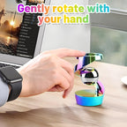 Kinetic Desk Toys, Kinetic Spinning Desk Toys for Office for Adults, Desk Fidgets for Adults, Kinetic Spinning Fidget Toy (Rainbow)