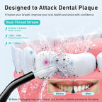 COSLUS Water Dental Flosser Teeth Pick: Portable Cordless Oral Irrigator 300ML Rechargeable Travel Irrigation Cleaner IPX7 Waterproof Electric Flossing Machine for Teeth Cleaning C20(F5020E)