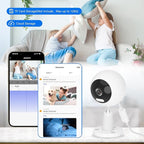 GUOANVISION 5G Cameras for Home Security,3MP Outdoor Indoor Security Camera for Baby/Elder/Dog/Pet/Nanny, WiFi Baby Monitor, 3 Alarm Modes, 3 Night Vision, IP66 Waterproof, 24/7 SD Recording/Cloud