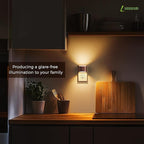 L LOHAS LED Night Lights Plug into Wall, Dimmable Night Light with 3 Level Brightness, 3000K Soft White, 2 Pack, Rose Gold
