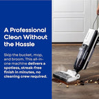 BRAWNIX Wet Dry Vacuum and Mop for Hard Floors | Digital Display | Great for Sticky Messes, Pet Hair, Picks Up Debris & Deep Scrubs | Self Cleaning | Vacuum Cleaner for Hard Floors and Area Rugs