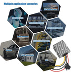 BEYIMEI DC 30V-90V to 24V 20A 480W Waterproof Step-Down Power Converter DC Step-Down Transformer Power Supply Converter for CNC Equipment, Switching Solar Panels, and Other Step-Down Applications