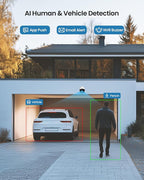 Loocam 5MP Smart Home Security System with Color Night Vision | 8CH NVR & 4 PoE Cameras, AI Person/Pet/Vehicle Detection, Two-Way Audio, 24/7 Recording with 2TB HDD