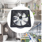 XUFOPLY 12 Inch Exhaust Fan, 110V 125W Wall Mounted Vent Fans 2800RPM Kitchen Bathroom Windows Fan Metal Extractor Fan for Attic, Garage, Window Ventilation (Black, 12 Inch)