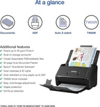 Epson Workforce ES-400 II Color Duplex Desktop Document Scanner for PC and Mac with Auto Doc Feeder (ADF), Image Adjustment Tools