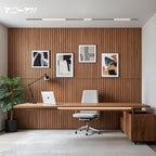 TO-TH Wood-Look Acoustic Wall Panels, 10 Pack 47.2” x 23.6” Sound Panels, Decorative Wood Panels for Wall Sound Dampening Panels for Home, Office, Basement, Cherry with Mitered Edges