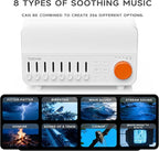 2026 4-in-1 Aroma Essential Oil Diffuser with Bluetooth Speaker Function, Humidifier, 12 Colors Night Light with 8 Nature Sounds, White Noise & Timer for Bedroom, Baby, Adults, and Kids (White)