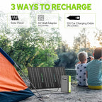 ZeroKor Portable Power Bank with AC Outlet, 65W 110V External Battery Pack 23400mAh Portable Laptop Charger Portable Power Source Backup for Outdoor Tent Camping Home Office Smart Devices -Green