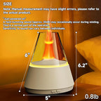 Essential Oil Diffuser, 7 Colors Flame Effect Aroma Humidifier with Timer, Ultrasonic Aromatherapy Diffuser for Home, Office, Bedroom, Yoga (White)