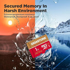 【5-Years Data Recovery】 GIGASTONE 1TB Micro SD Card, 4K Camera Pro, R/W up to 150/130 MB/s, 4K Video Recording for GoPro, DJI, Drone, MicroSDXC Memory Card UHS-I U3 A2 V30, with Adapter