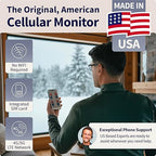 MarCELL Home/Cottage Watch Bundle (Verizon) - Vacation Home Temperature Monitor, Humidity & Power Monitor - Made in The USA with Included Water Leak Detectors (sPucks) - 24/7 Instant Alerts