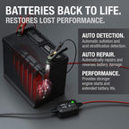 NOCO GENIUS2: 2A 6V/12V Smart Battery Charger – Automatic Maintainer, Trickle Charger & Desulfator with Overcharge Protection & Temperature Compensation – for Lead-Acid & Lithium Batteries