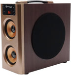 Rockville RHB70 Home Theater Compact Powered Speaker System, Bluetooth/USB/SD/FM, 4" Subwoofer, 2.1 Channel, 100W Peak, Cherry Wood Finish, for Home Entertainment