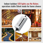 12V LED Driver 60 Watts Waterproof IP68 Power Supply Low Voltage Landscape Transformer AC 90-265V to 12V DC 5A Converter for Indoor Outdoor LED Strip and Any 12 V DC Device