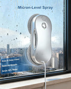 JSDROBOT S9PRO Window Cleaning Robot,Window Cleaner Robot with Portable Station Suitable for Stubborn Stains Intelligent Path Planning Automatic Dual Water Spray Edge Detection