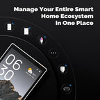 MOES Smart Home Touchscreen Control(1-Switch Panel), In-wall Smart Panel with Alexa Built-in, Compatible with Smart Life devices, Manage and Control Home Devices and Scenes with Touch and Voice