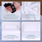 THE LAD COLLECTIVE 3.0 King Bedding Set - King Bedding Sets - 4-Piece Bedset w/Fitted Sheet, Top Sheet & 2 Standard Pillowcases [Duvet Not Included] - Bamboo-Cotton - Malibu White [White]