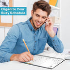 Dunwell 2026 Planner Book 8.5x11, Weekly Monthly Calendar, Jan to Dec, Large Daily Organizer with Colorful Tabs, Bookmark, Notes Section & Stickers