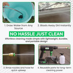 Zippi Hydro Cleaner Standard 2025 – Cordless High-Pressure Scrubber with Foam Dispenser, 1500 mAh Rechargeable & Lightweight for Efficient Outdoor Tile, Grout, and Surface Cleaning