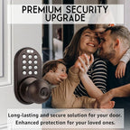 MiLocks TKK-02OB Digital Door Knob Lock with Electronic Keypad, Oil Rubbed Bronze, Keypad Lockable