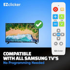 Samsung Replacement TV Remote Compatible with Samsung TV's ONLY (White) Big Button TV Remote Control, Simplified and Easy to Use (2xAAA Batteries not Included)