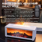 Fireplace Flame Air Diffuser Humidifier,7 Colors Aromatherapy Essential Oil Diffuser,Ultrasonic Aroma Humidifier with Timer for Home,Bedroom,Office,Yoga (WhiteA, L)