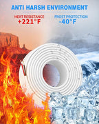 NAOVEO 18 Gauge Wire 2 Conductor Electrical Wire, 18 AWG Stranded PVC Tinned Copper Cable, Flexible/Low Voltage Automotive Wiring for LED Lamps, Marine, Speaker, Appliances (50FT)