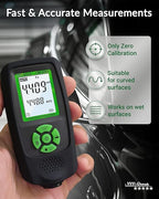 VVV-Group Paint Thickness Gauge CM-206X | Coating Thickness Meter Fe/Al/Zn | Auto Paint Depth Gauge Car Tester with High-Precision Probe, Multi-Unit Display & Auto Calibration