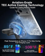 JOYANDRO MagSafe Charger Compatible, 4-in-1 Charging Station, Qi2.2 25W Certified with LED Night Light/Magnetic Wireless Charger for iPhone 17/16/15,Apple Watch,AirPods,Pixel 10(45W Adapter Included)