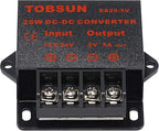 DC 12V/24V to 5V 5A Converter - Voltage Reducer Regulator, Step Down Buck Converter Power Supply Transformer Module (12V/24V to 5V 5A)