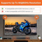 4K 60Hz HDMI Audio Extractor Converter SPDIF + 3.5MM Output Supports HDMI 2.0, HDCP 2.2, 1080P@120Hz, 1080P@144Hz, Dolby Digital/DTS Passthrough CEC, HDR10 by J-Tech Digital [JTD18G-H5CH]