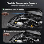Two-Way Articulating Borescope Camera with Light: Industrial Endoscope Inspection Snake Camera - Flexible Bore Scope Cam with 0.33in Articulated Probe for Mechanic Automotive Engine Wall - 5.5FT